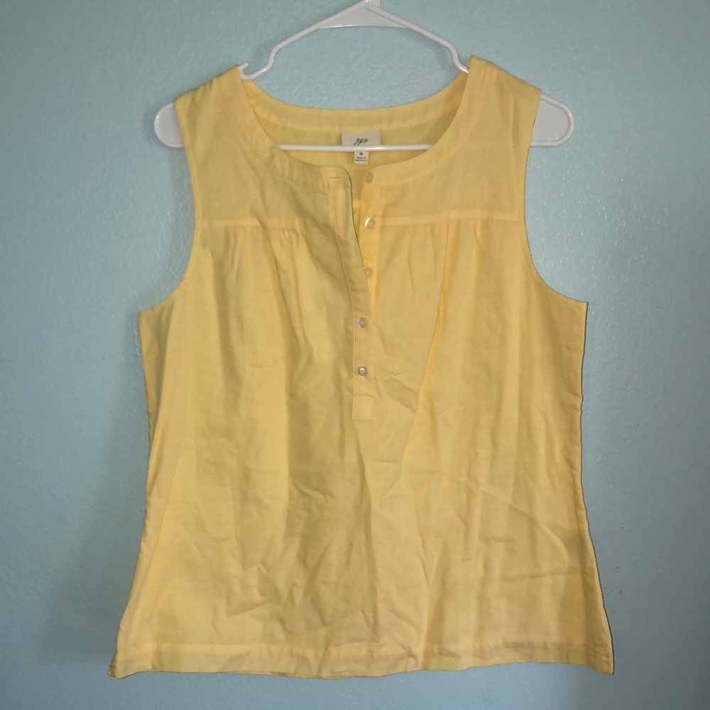H&M Yellow Sleeveless Women's Top